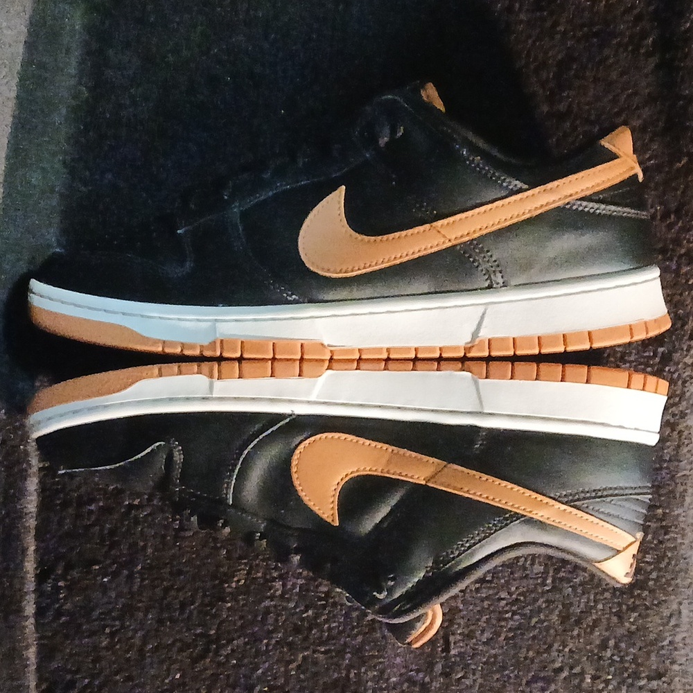 Nike Dunk Low (BLACK AMBER BROWN), Mens Size-12 - Picture 4 of 12